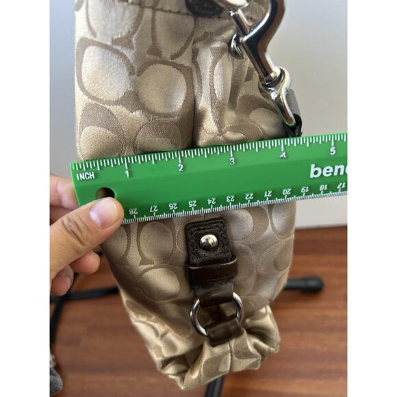 Coach Y2K Ashley Carryall Shoulder Bag Brown F15510 CC Logo Leather Canvas Read - Picture 10 of 10